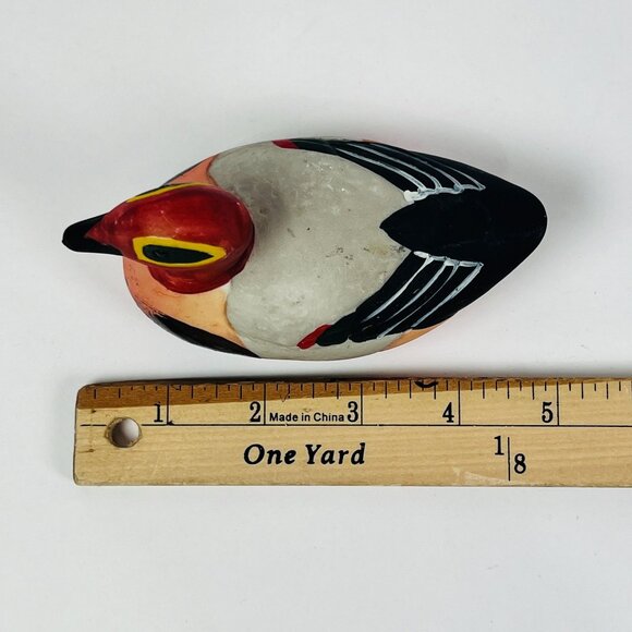 Set of 3 Ceramic Duck Figurines Hand Painted Mallard & Teal Wildlife Shelf Decor - Picture 10 of 10